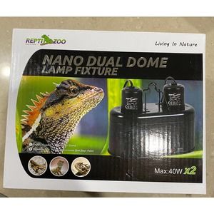 REPTI ZOO Nano Combo Dual Reptile Deep Dome Lamp Fixture